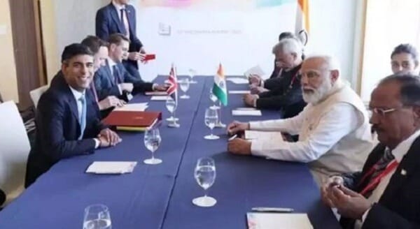 Hindistan Başbakanı Modi ve Sunak, Serbest Ticaret Anlaşması üzerindeki çalışmaları hızlandırma konusunda anlaştılar